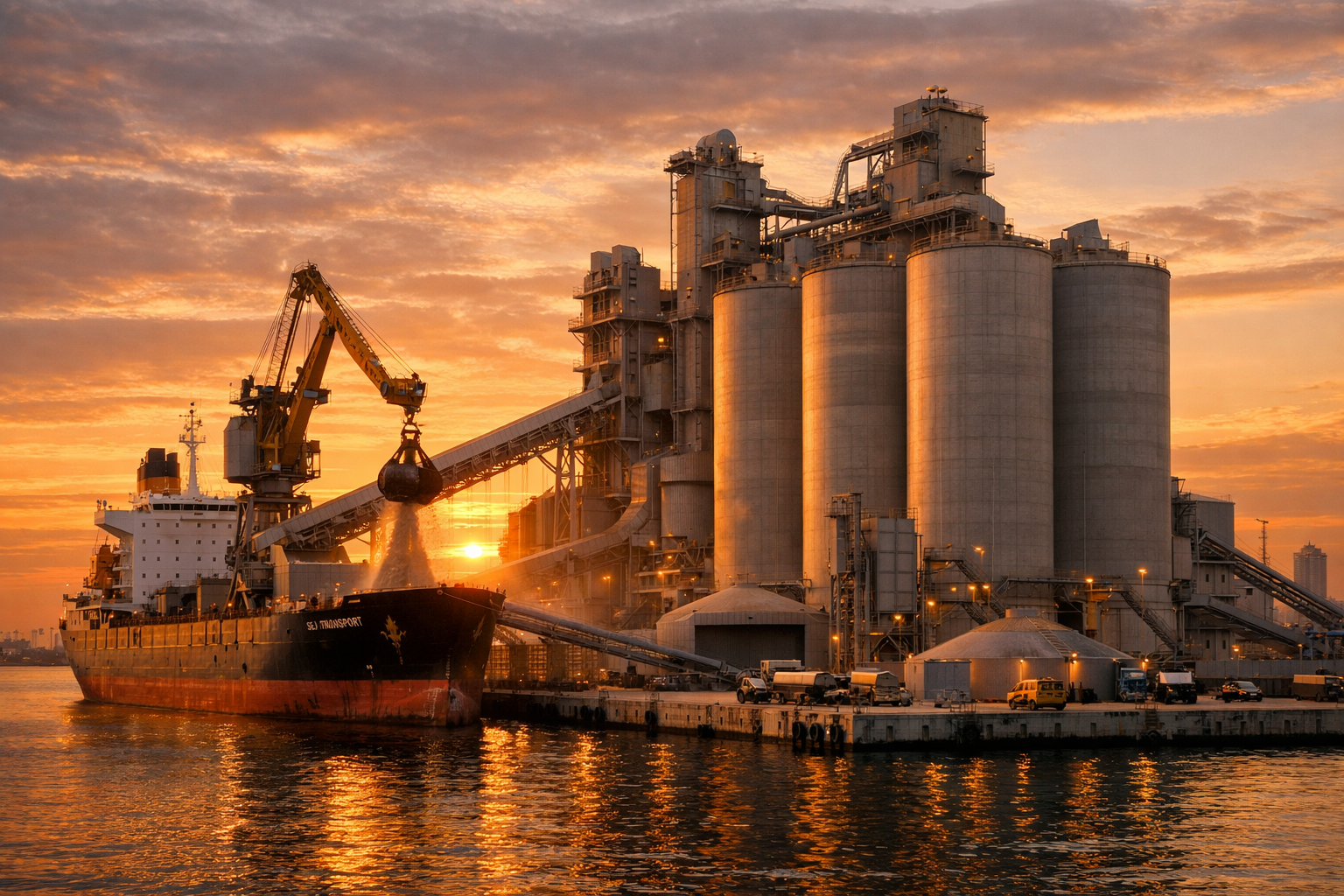 Cement terminal material handling