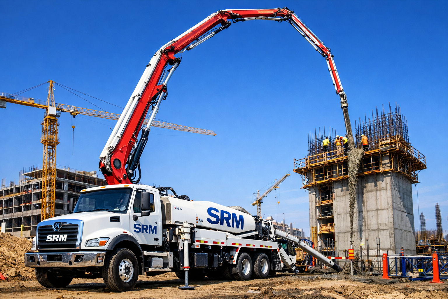 Concrete pumping service