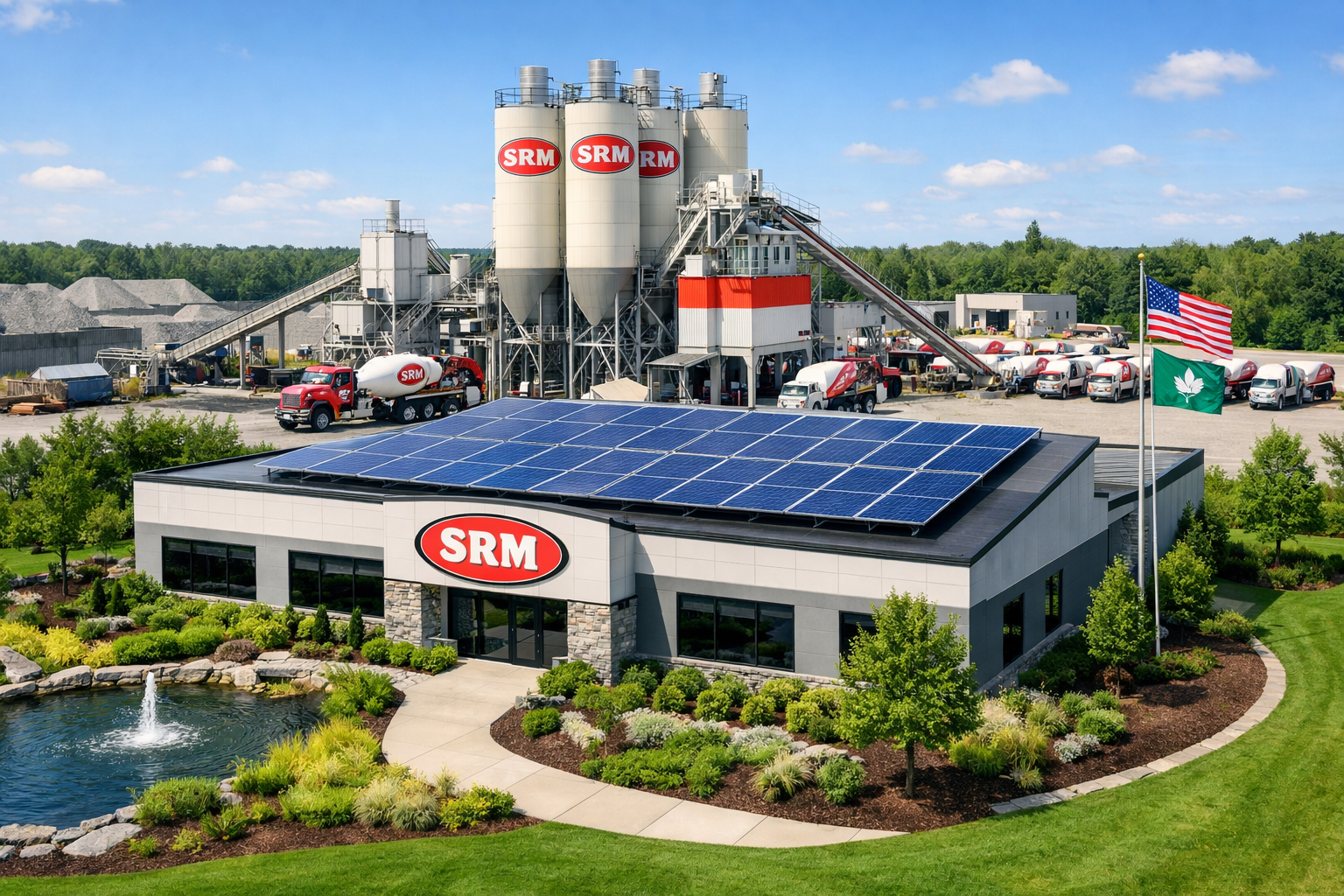 Sustainable operations with solar support